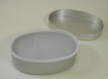 アルミのお弁当箱　小判型Ｓ（内フタ付）