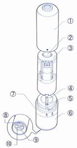 電動式　ペッパー＆ソルトミル　ミノシャープ
