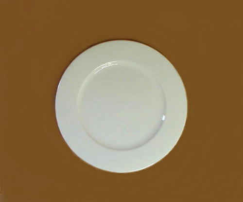 白いお皿／リムプレート　２３ｃｍ